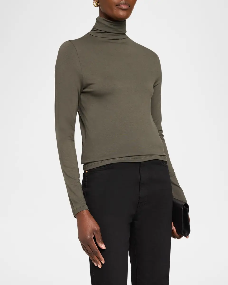MAJESTIC FILATURES Soft Touch Long-Sleeve Turtleneck | Thumbnail 4 MAJESTIC FILATURES Soft Touch Long-Sleeve Turtleneck | Thumbnail 4