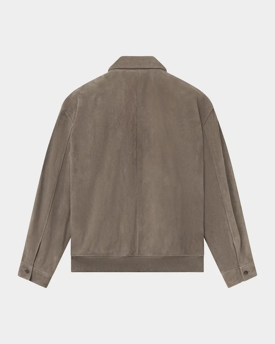 Frame Men's Suede Full-Zip Bomber Jacket | Thumbnail 9 Frame Men's Suede Full-Zip Bomber Jacket | Thumbnail 9