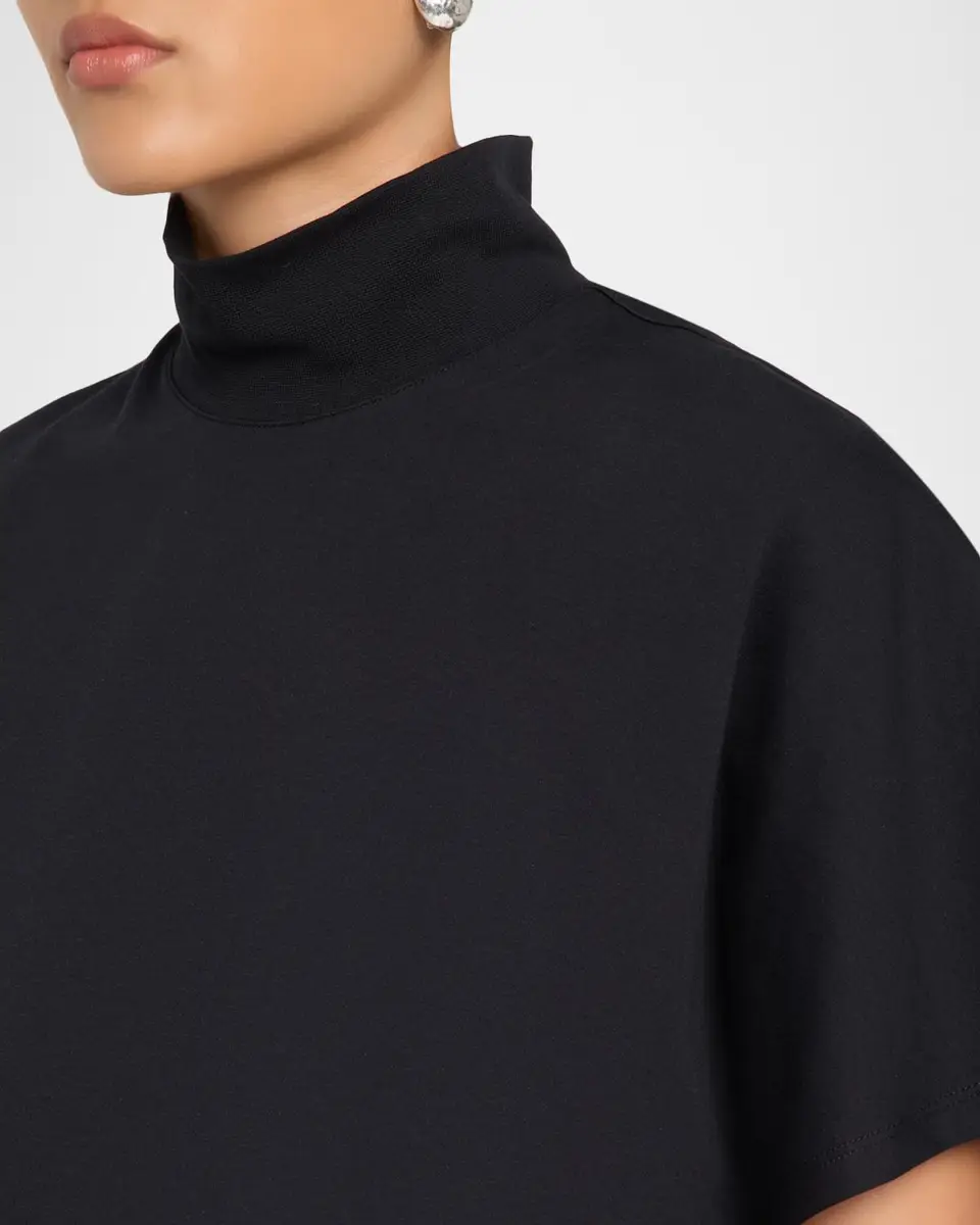 MAJESTIC FILATURES Mock-Neck Supima Cotton Shirt | Thumbnail 5 MAJESTIC FILATURES Mock-Neck Supima Cotton Shirt | Thumbnail 5