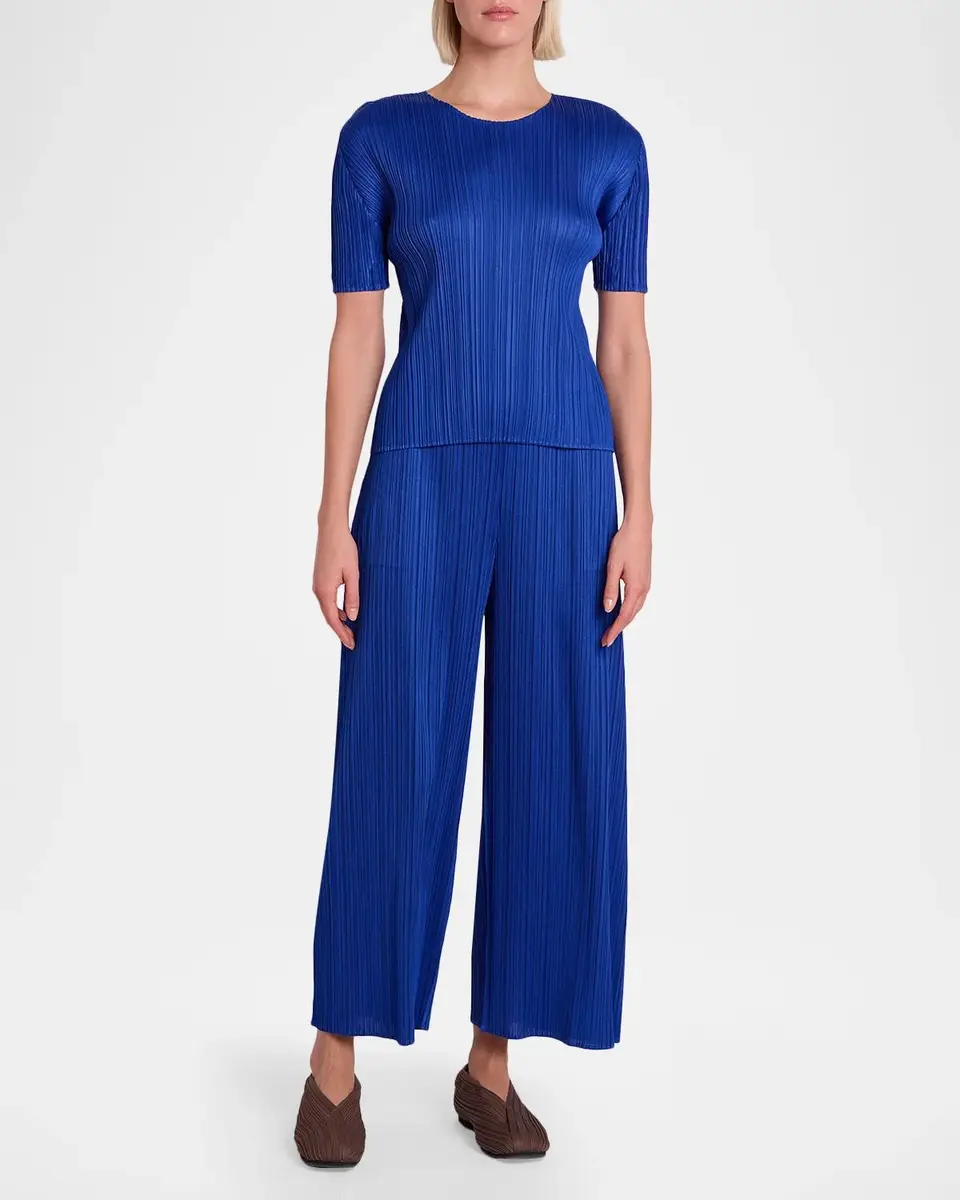 Issey Miyake Monthly Colors: July Short-Sleeve Pleats Top | Thumbnail 2