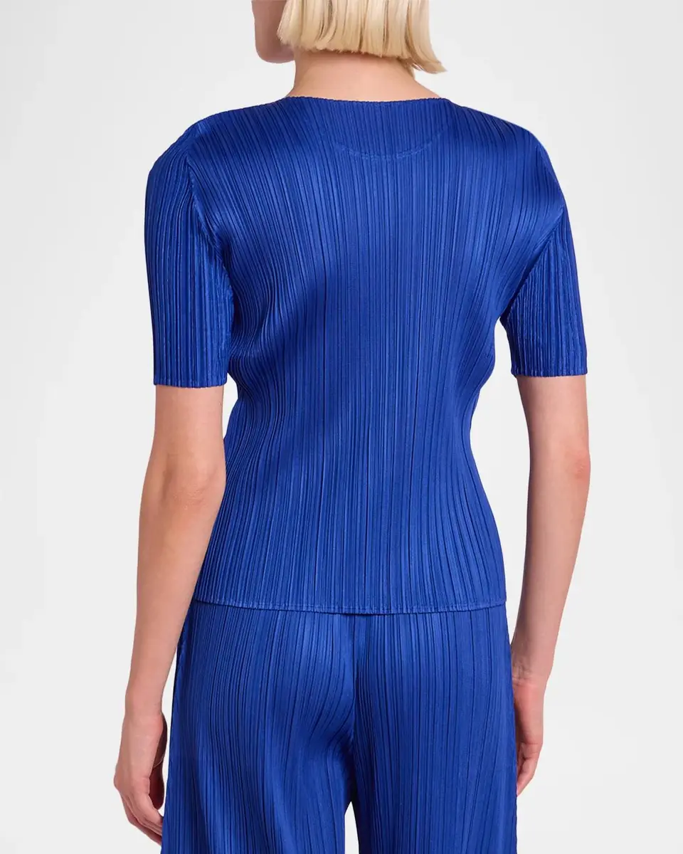 Issey Miyake Monthly Colors: July Short-Sleeve Pleats Top | Thumbnail 3