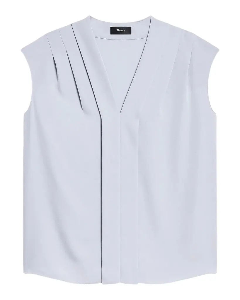 Theory Pleated Silk Top | Image 1 Theory Pleated Silk Top | Image 1