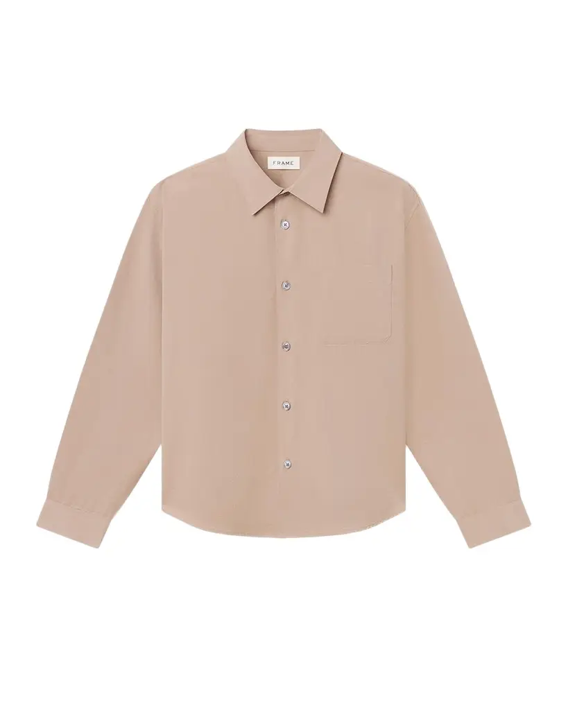 Frame Men's Cotton-Lyocell Button-Down Shirt | Image 1 Frame Men's Cotton-Lyocell Button-Down Shirt | Image 1