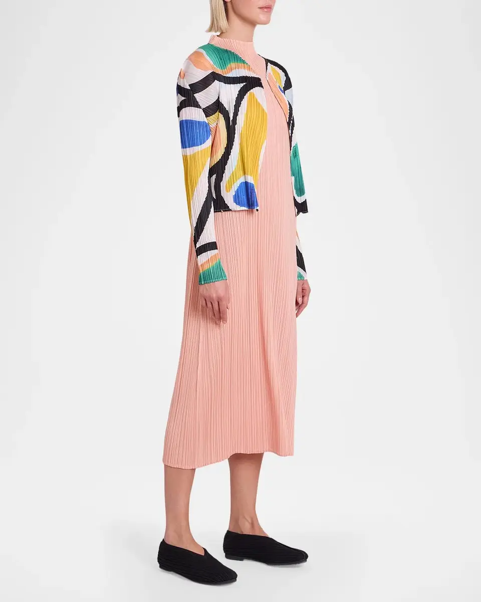 Issey Miyake Roll Printed Plisse Open Cardigan | Thumbnail 6 Issey Miyake Roll Printed Plisse Open Cardigan | Thumbnail 6