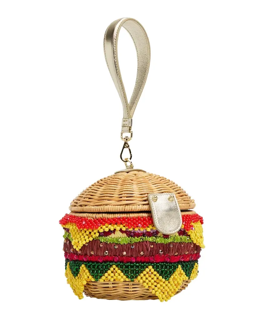 Deluxe Cheeseburger Basket Wristlet Bag Deluxe Cheeseburger Basket Wristlet Bag