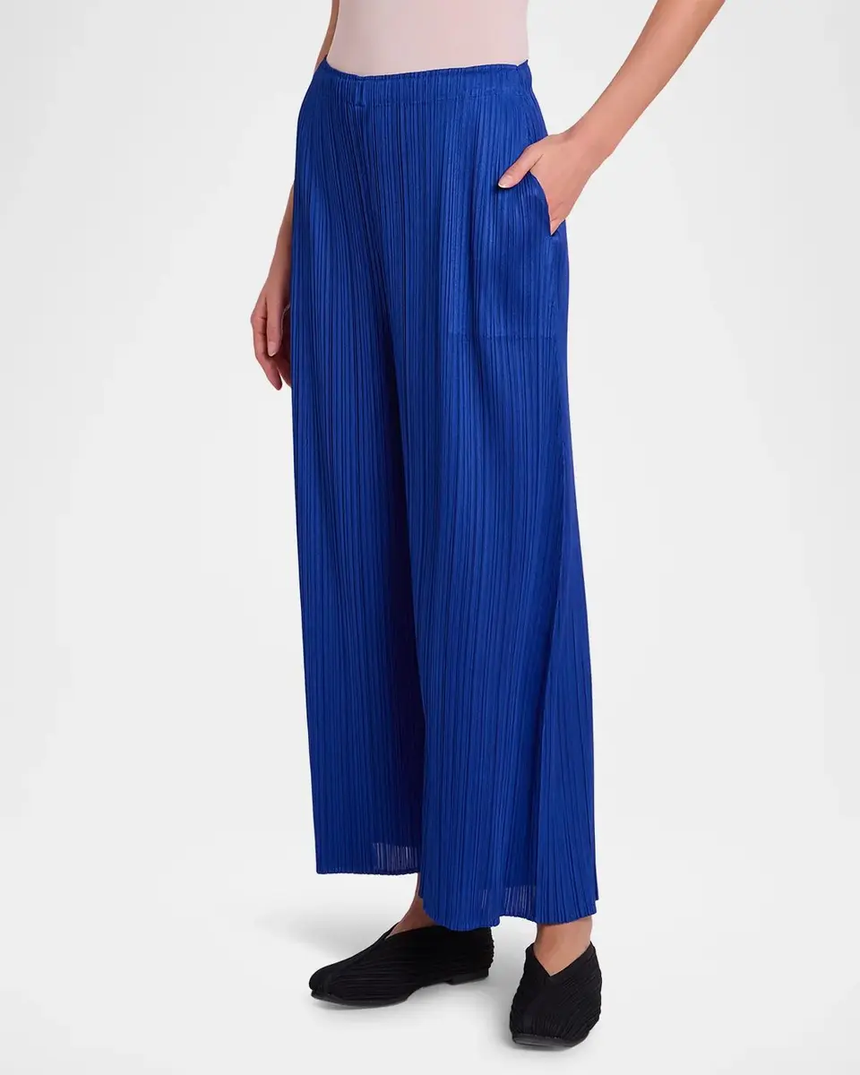 Issey Miyake Monthly Colors: July Pleated Wide-Leg Crop Pants | Thumbnail 6 Issey Miyake Monthly Colors: July Pleated Wide-Leg Crop Pants | Thumbnail 6