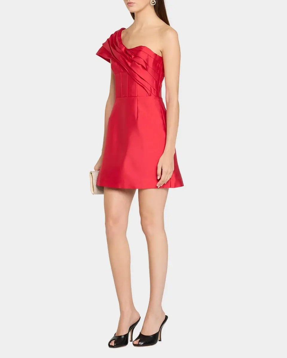 Rebecca Vallance Esmeralda One-Shoulder Mini Dress | Thumbnail 4 Rebecca Vallance Esmeralda One-Shoulder Mini Dress | Thumbnail 4
