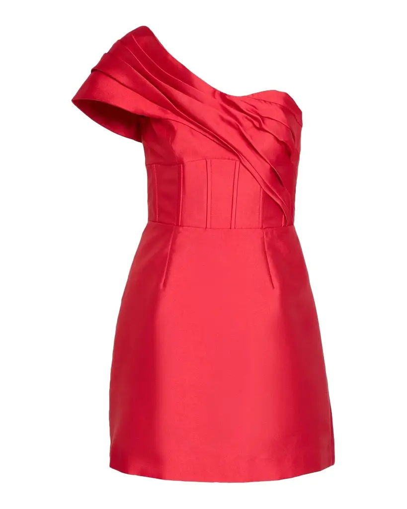 Rebecca Vallance Esmeralda One-Shoulder Mini Dress