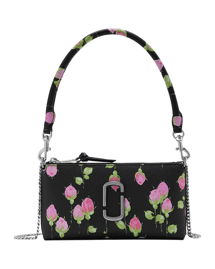 Marc Jacobs The Pochette Snapshot Floral Convertible Leather Shoulder Bag | Image 1 Marc Jacobs The Pochette Snapshot Floral Convertible Leather Shoulder Bag | Image 1