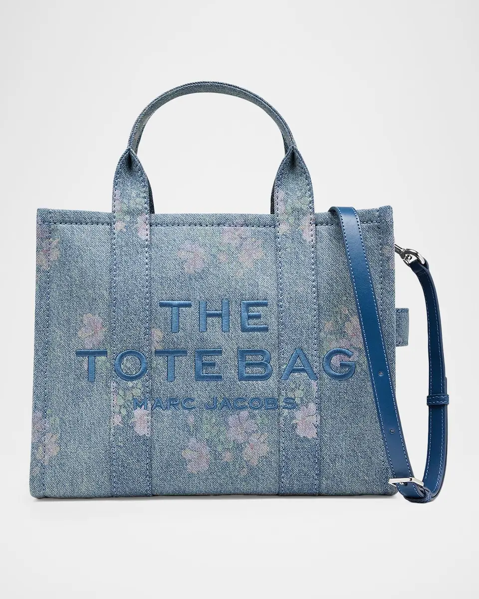 Marc Jacobs The Medium Antique Floral Denim Tote Bag | Thumbnail 4