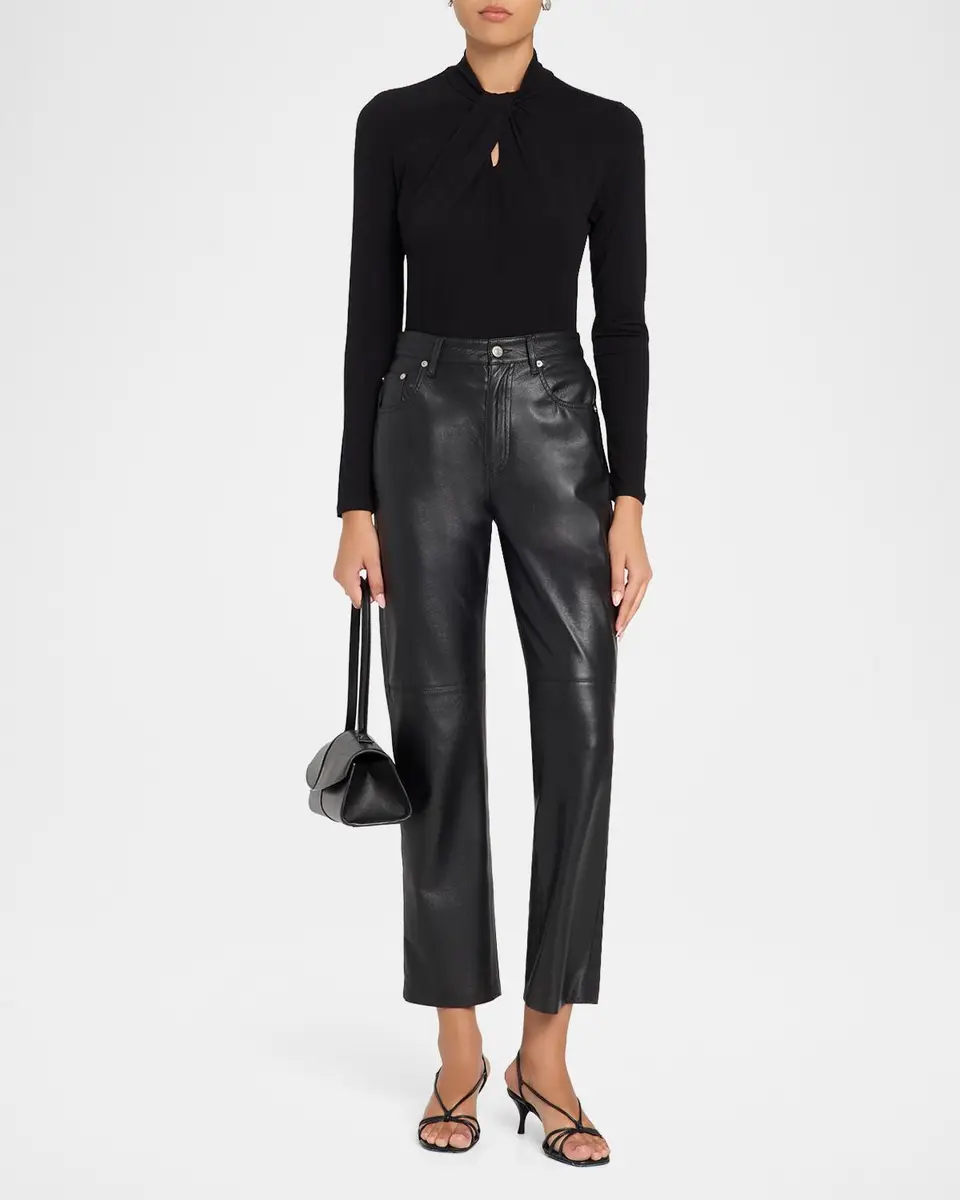 MAJESTIC FILATURES Soft Touch Twist-Front Keyhole Cutout Top | Thumbnail 2 MAJESTIC FILATURES Soft Touch Twist-Front Keyhole Cutout Top | Thumbnail 2