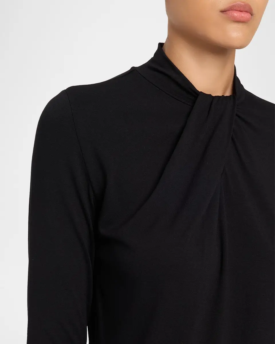 MAJESTIC FILATURES Soft Touch Twist-Front Keyhole Cutout Top | Thumbnail 5 MAJESTIC FILATURES Soft Touch Twist-Front Keyhole Cutout Top | Thumbnail 5