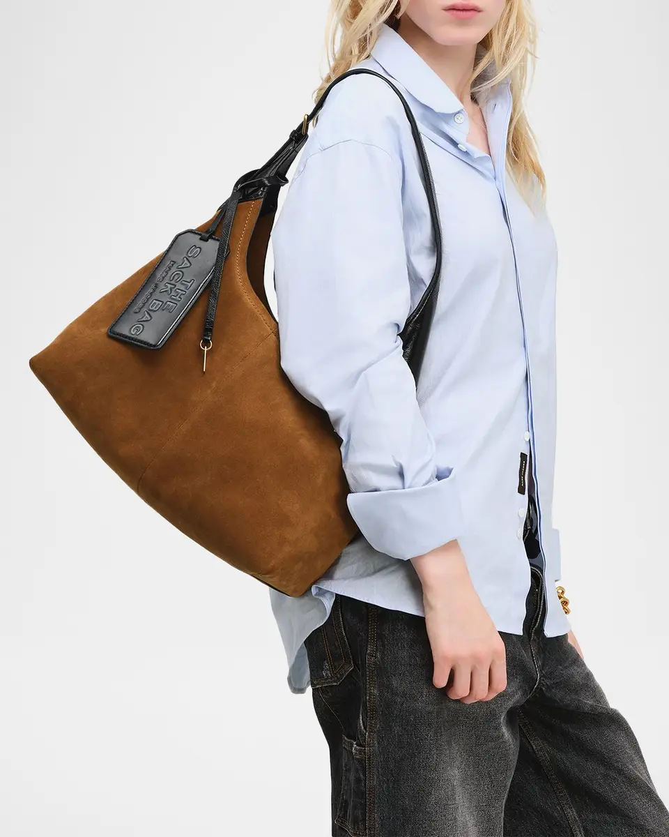 Marc Jacobs Suede Belted Sack Bag | Thumbnail 2 Marc Jacobs Suede Belted Sack Bag | Thumbnail 2