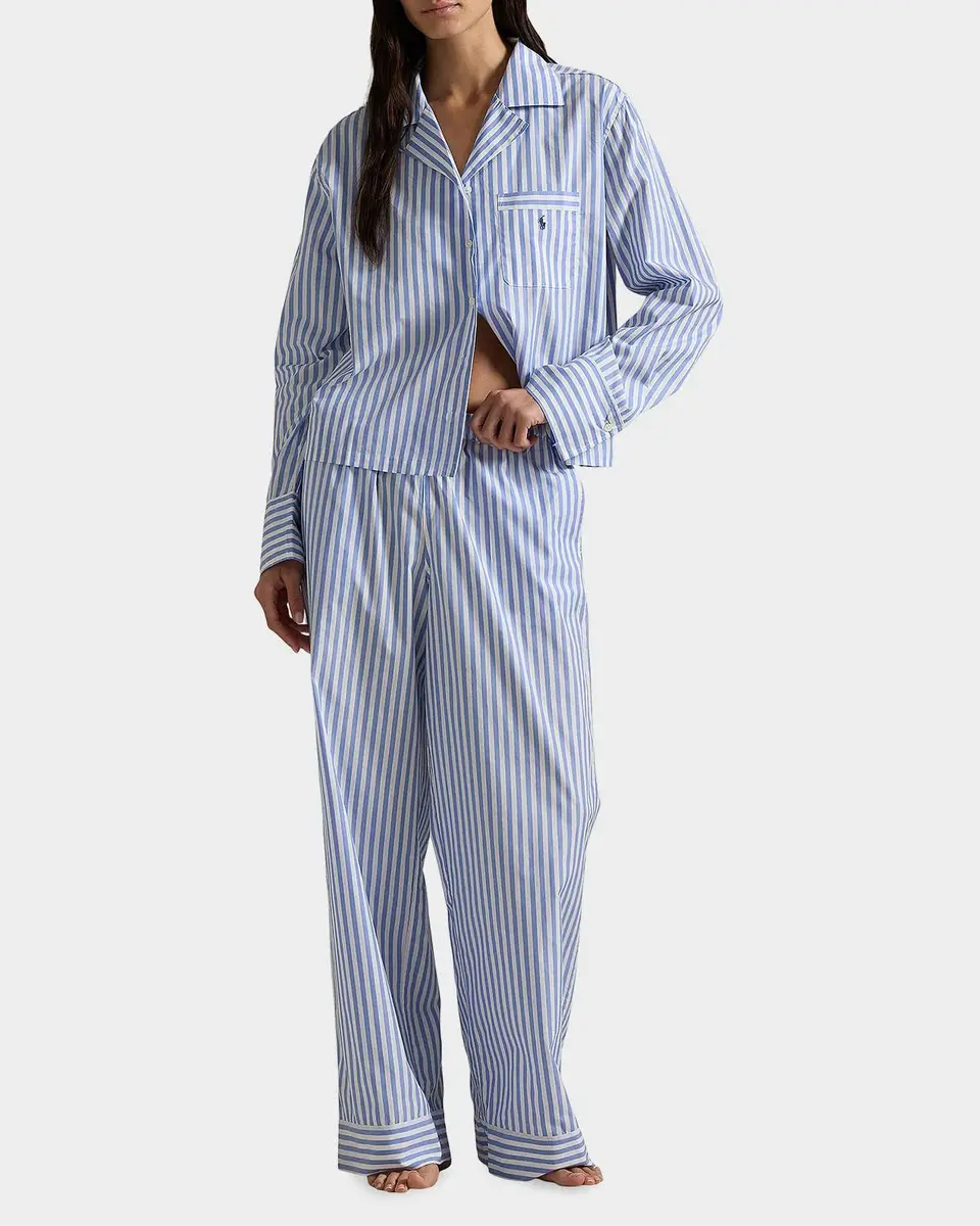Polo Ralph Lauren The Bailey Cotton Poplin Pajama Set | Thumbnail 2 Polo Ralph Lauren The Bailey Cotton Poplin Pajama Set | Thumbnail 2