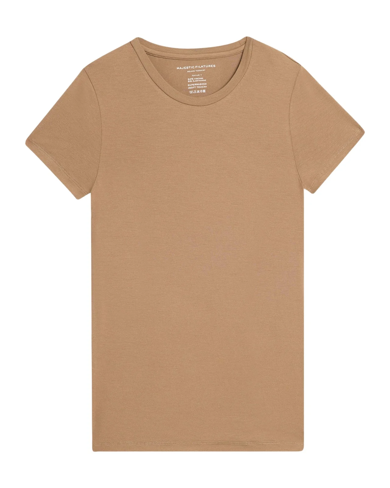 MAJESTIC FILATURES Soft Touch Short-Sleeve Crewneck T-Shirt