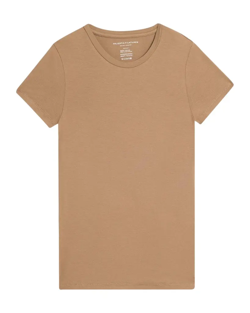 MAJESTIC FILATURES Soft Touch Short-Sleeve Crewneck T-Shirt