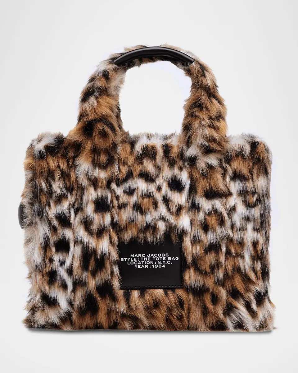 Marc Jacobs The Small Tote Leopard Faux Fur Bag | Thumbnail 4
