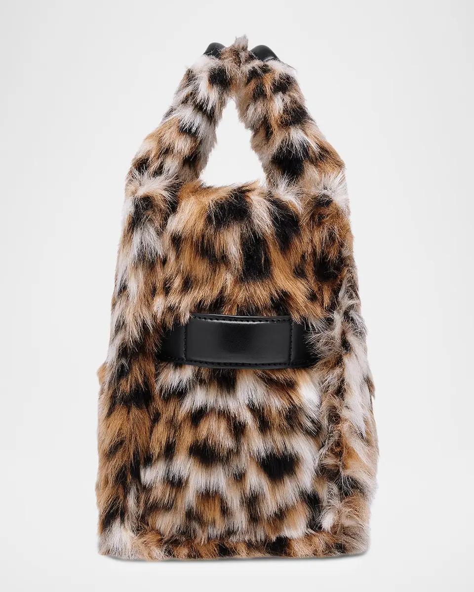 Marc Jacobs The Small Tote Leopard Faux Fur Bag | Thumbnail 5
