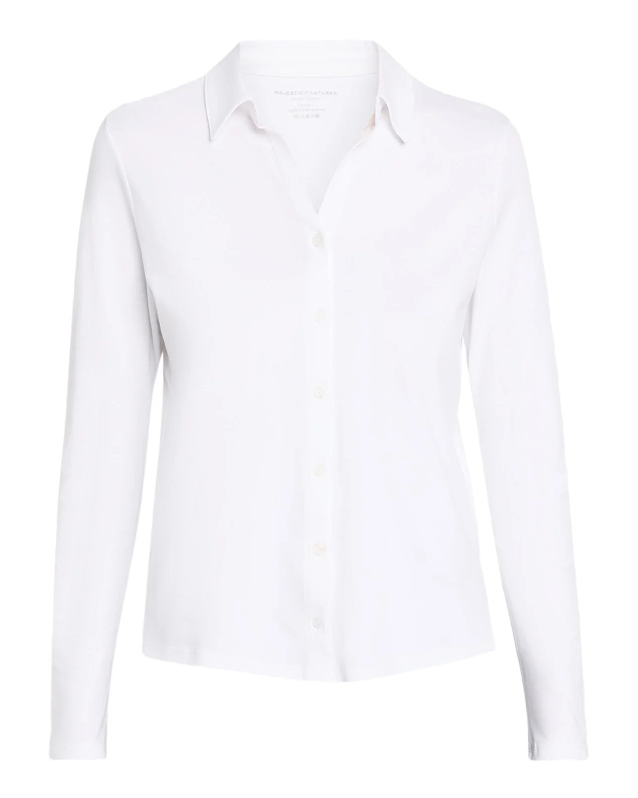 MAJESTIC FILATURES Long-Sleeve Supima Cotton Shirt