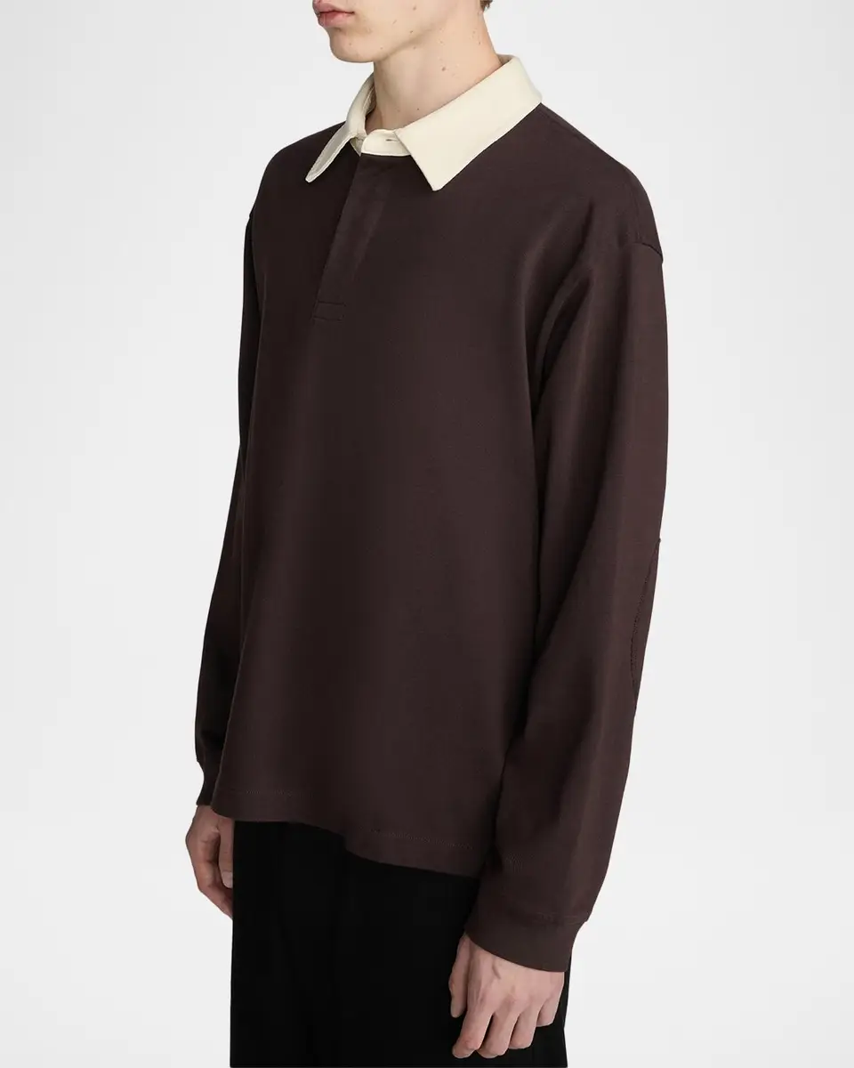 Frame Men's Cotton Rugby Shirt | Thumbnail 6 Frame Men's Cotton Rugby Shirt | Thumbnail 6