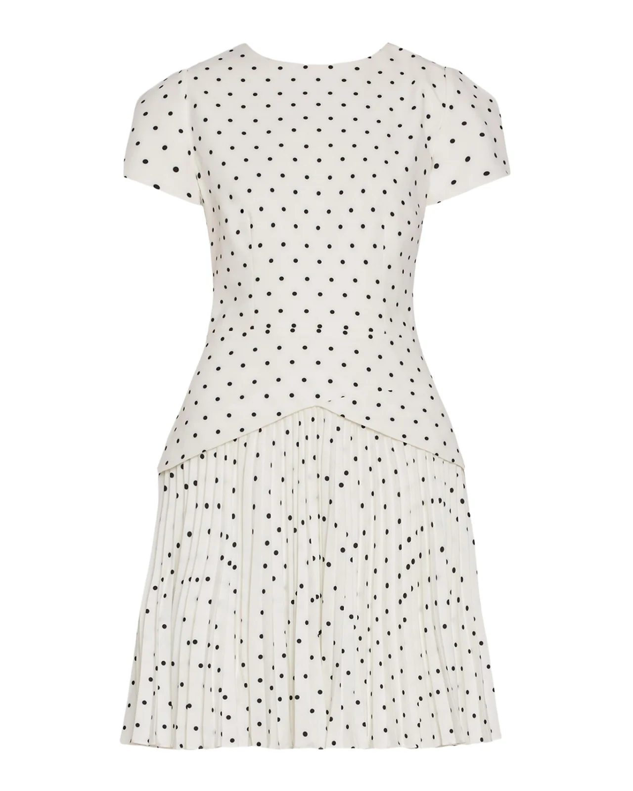 Haddy Pleated Polka Dot Mini Dress Haddy Pleated Polka Dot Mini Dress