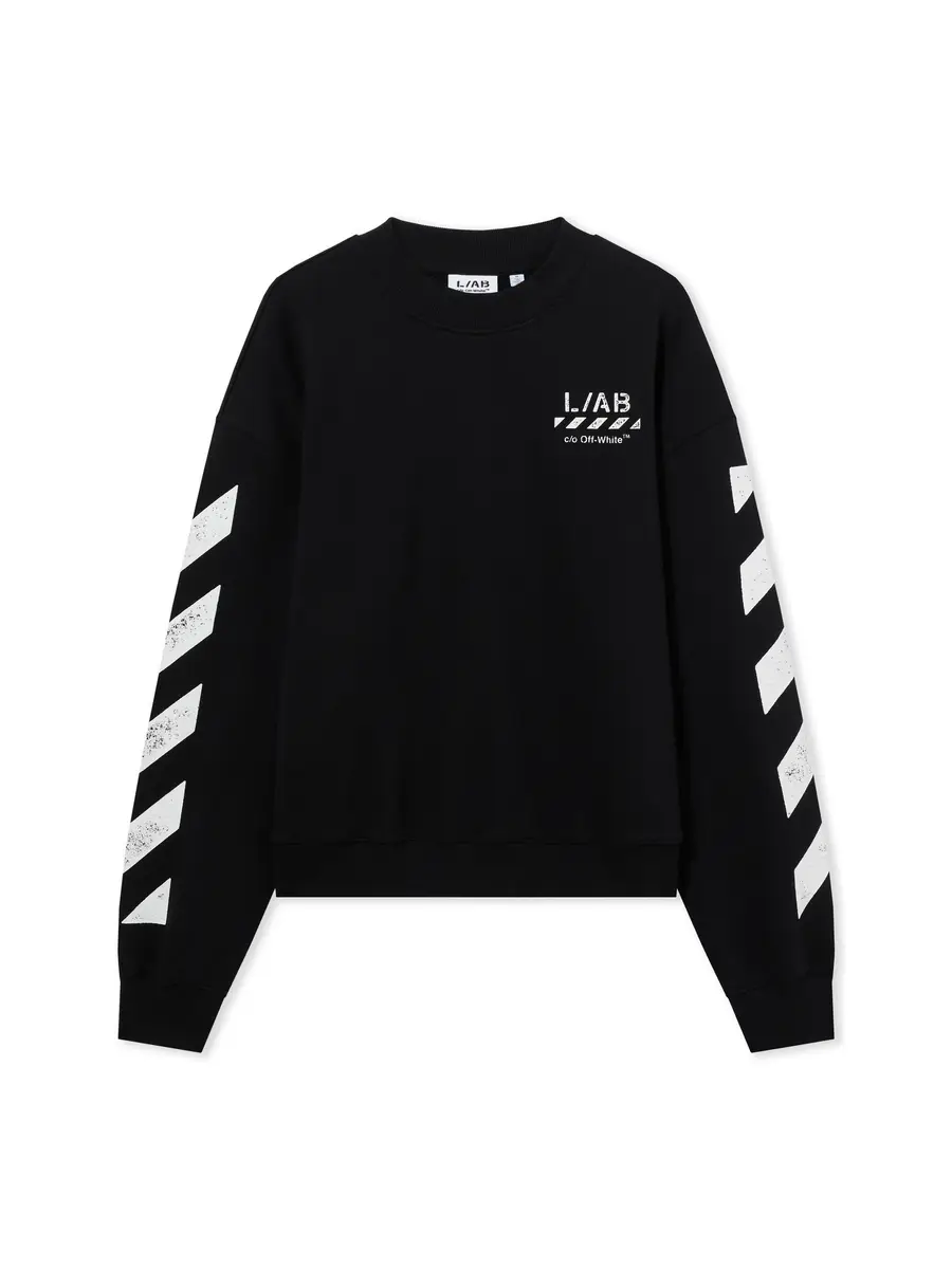 Off-White L/AB Diagonal Crewneck Sweatshirt | Thumbnail 2 Off-White L/AB Diagonal Crewneck Sweatshirt | Thumbnail 2