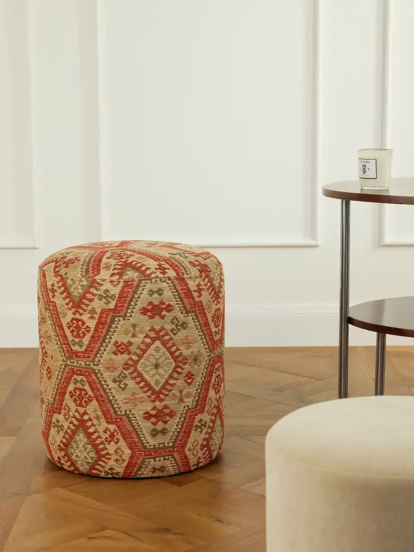 SIX THE RESIDENCE Kashmar Pill Velvet-jacquard Pouf | Thumbnail 2 SIX THE RESIDENCE Kashmar Pill Velvet-jacquard Pouf | Thumbnail 2