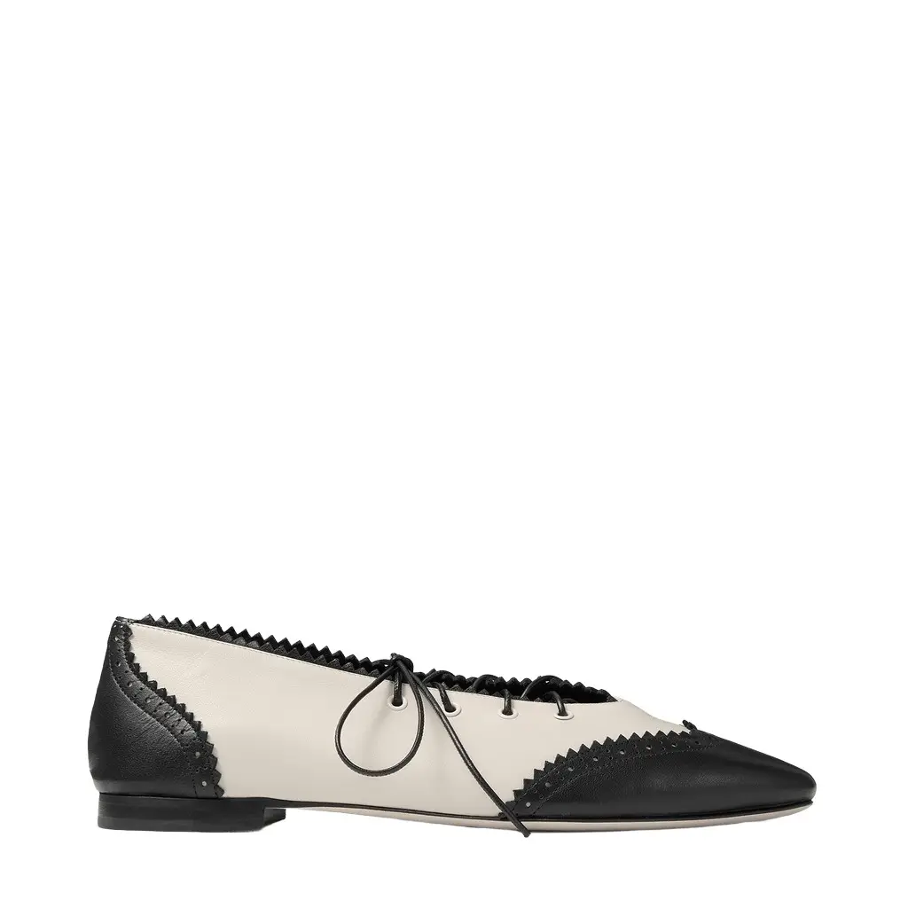 Jimmy Choo Margot Lace Up Flat | Image 1 Jimmy Choo Margot Lace Up Flat | Image 1