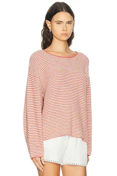 DONNI. The Cotton Knit Stripe Sweater | Thumbnail 2 DONNI. The Cotton Knit Stripe Sweater | Thumbnail 2