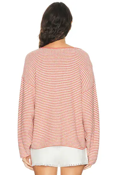 DONNI. The Cotton Knit Stripe Sweater | Thumbnail 3 DONNI. The Cotton Knit Stripe Sweater | Thumbnail 3