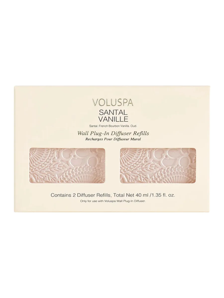 Voluspa Santal Vanille Wall Plugin Twin Refill Pack