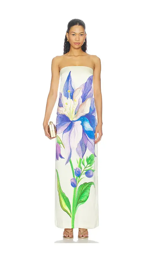 LA FUORI Iris Of The Sapphire Garden Dress | Image 1 LA FUORI Iris Of The Sapphire Garden Dress | Image 1