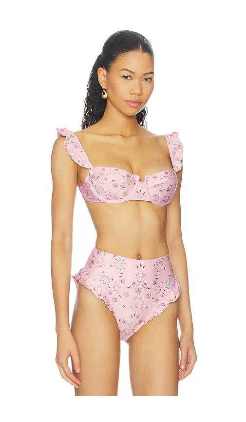 Agua by Agua Bendita Kiwi Bikini Top | Thumbnail 2