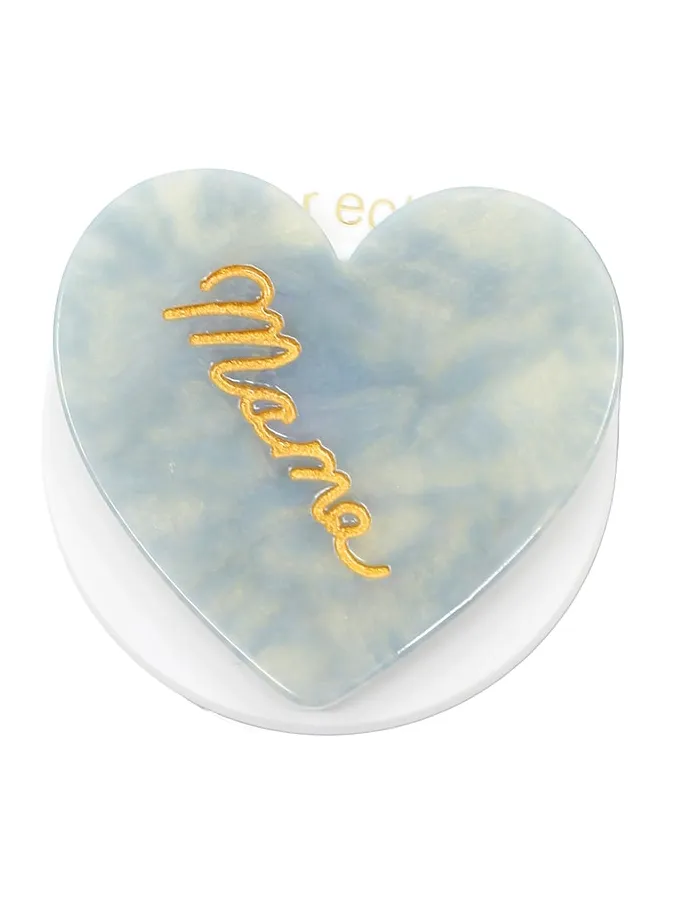 Solar Eclipse Hand-Painted Mama Heart Grip Charm