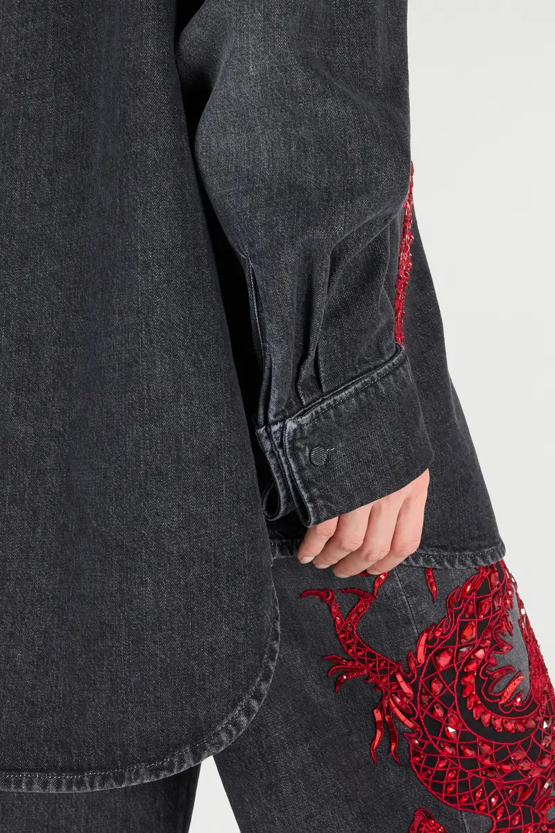 Roberto Cavalli Shirt With Embroidery And Sequins | Thumbnail 6 Roberto Cavalli Shirt With Embroidery And Sequins | Thumbnail 6