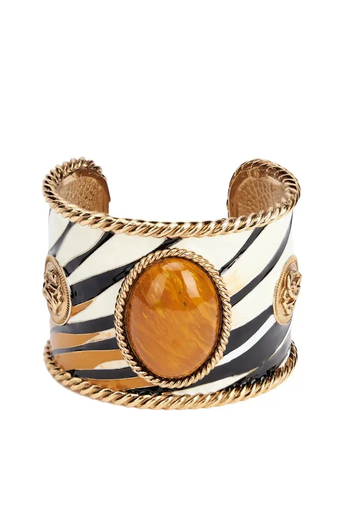 Roberto Cavalli Enameled Metal Bracelet