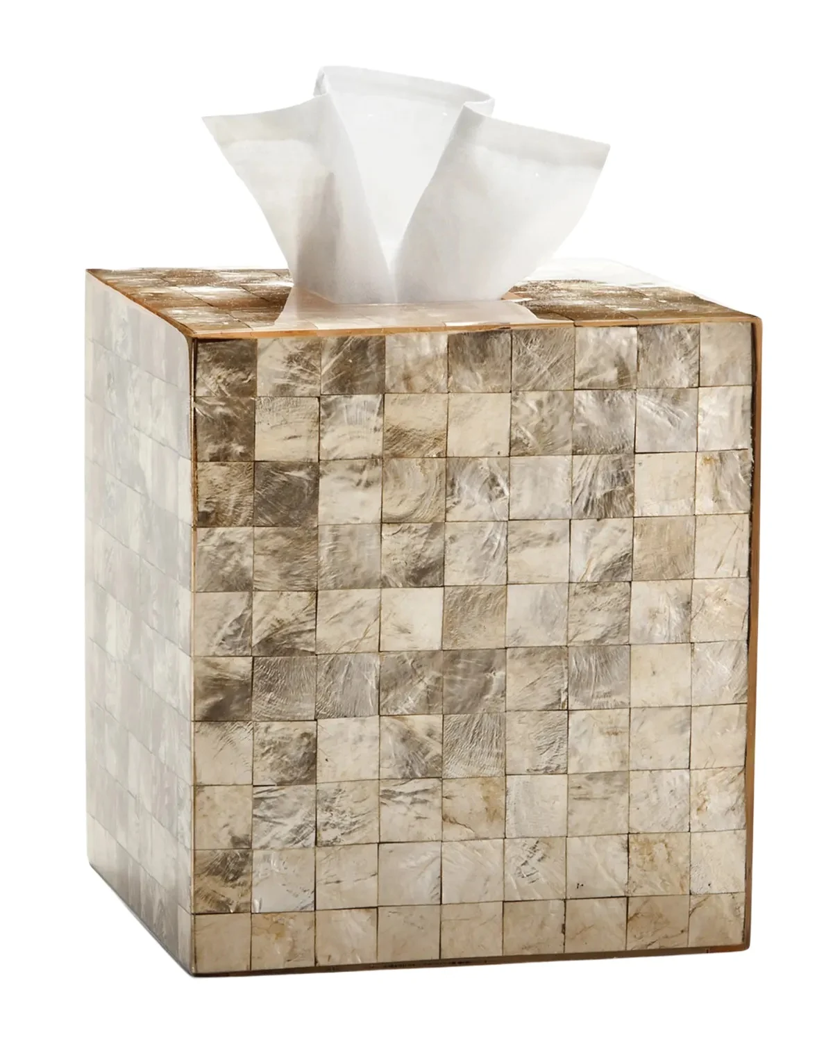 Labrazel Capiz Champagne Tissue Box Cover