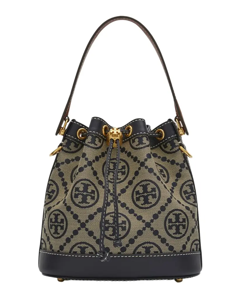 Tory Burch T Monogram Jacquard Bucket Bag | Image 1 Tory Burch T Monogram Jacquard Bucket Bag | Image 1