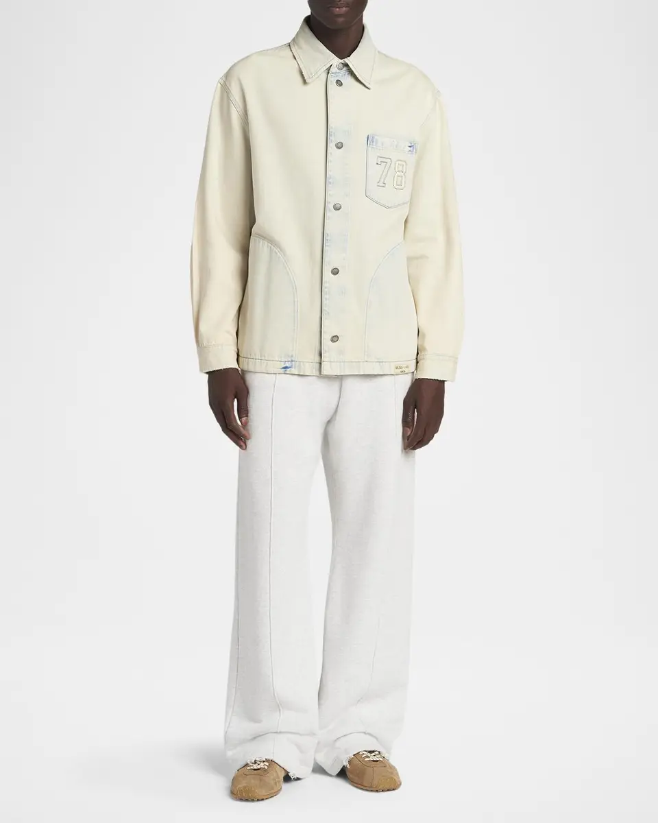 Golden Goose Men's Bleached Denim Jacket | Thumbnail 2 Golden Goose Men's Bleached Denim Jacket | Thumbnail 2