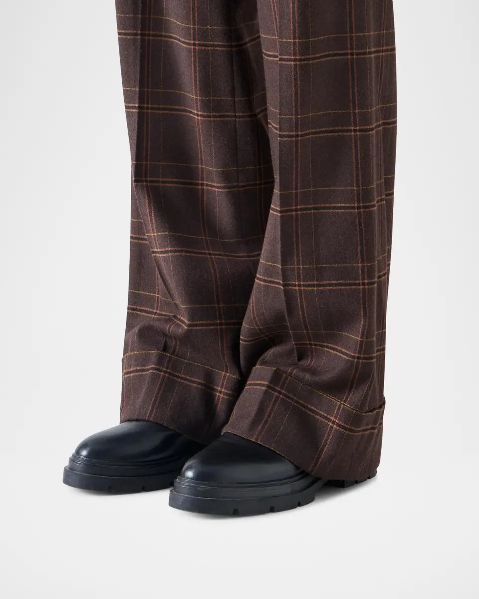 Akris punto Milly Blanket Check Flannel Pants | Thumbnail 5 Akris punto Milly Blanket Check Flannel Pants | Thumbnail 5