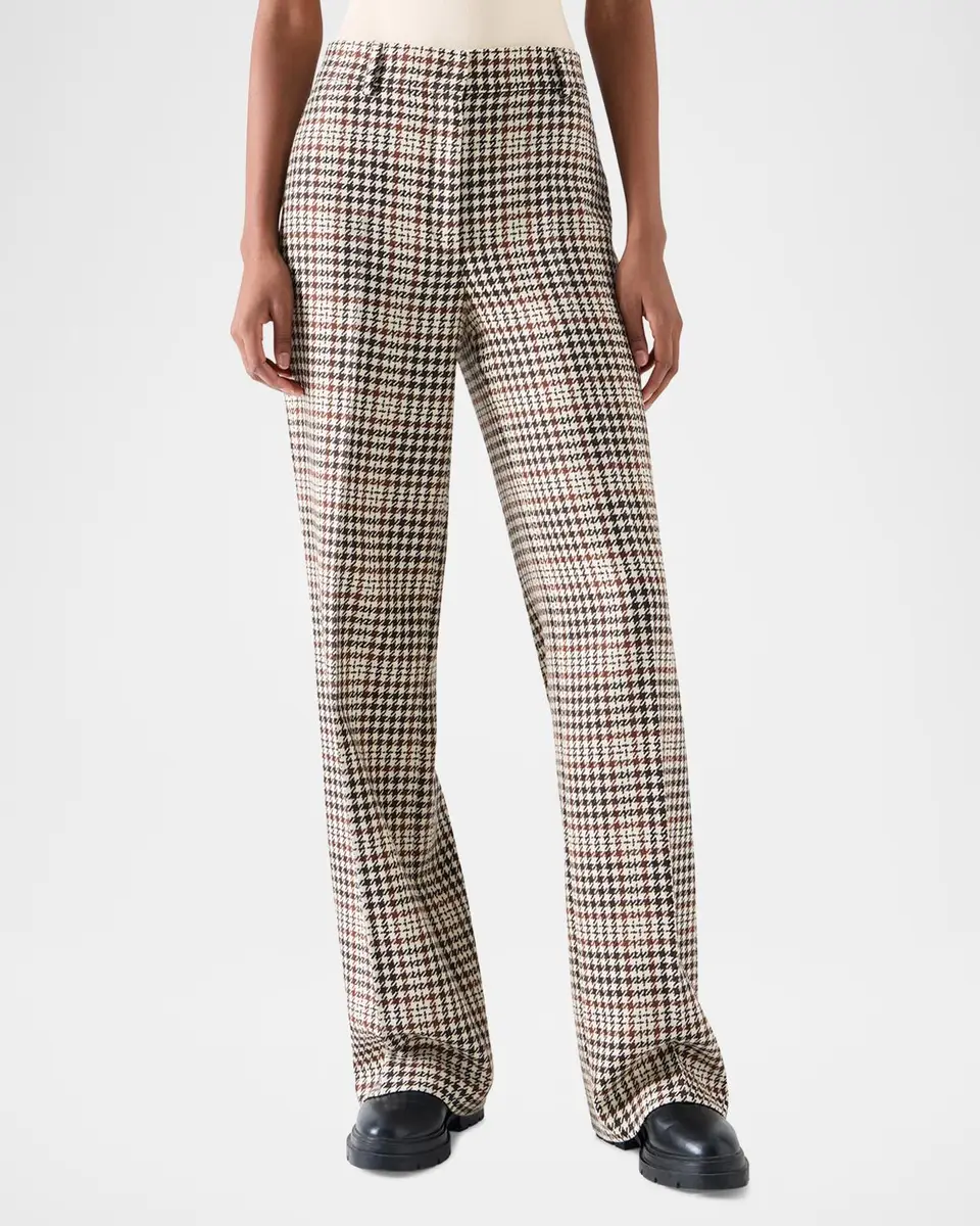 Akris punto Chiaro Plaid Wool-Blend Tweed Pants | Thumbnail 2