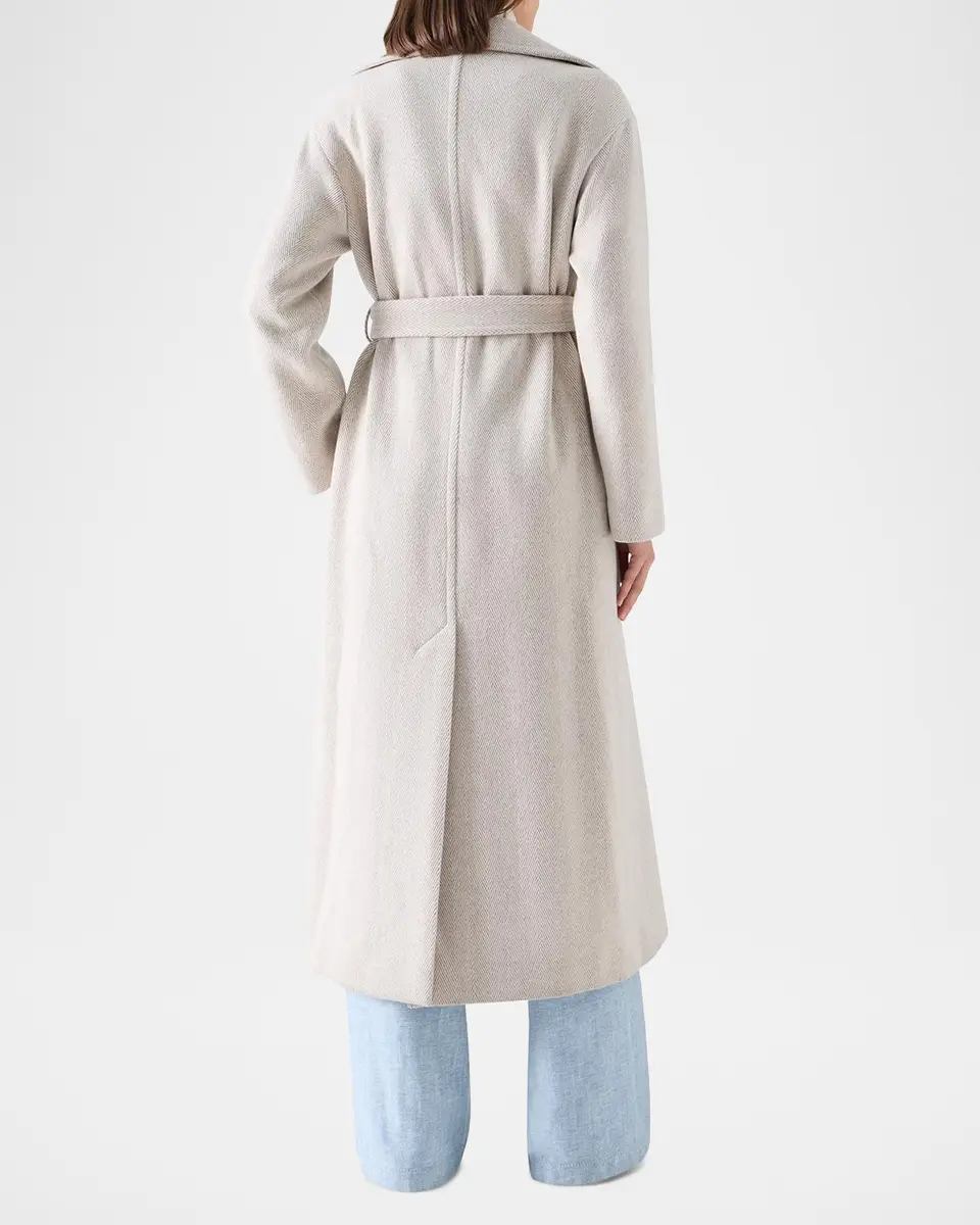Akris punto Herringbone Wool Coat | Thumbnail 3 Akris punto Herringbone Wool Coat | Thumbnail 3