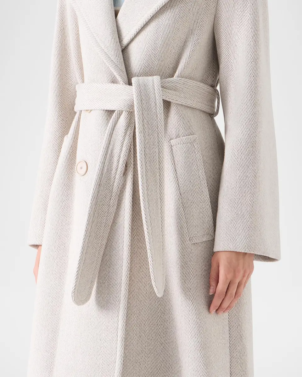 Akris punto Herringbone Wool Coat | Thumbnail 5 Akris punto Herringbone Wool Coat | Thumbnail 5