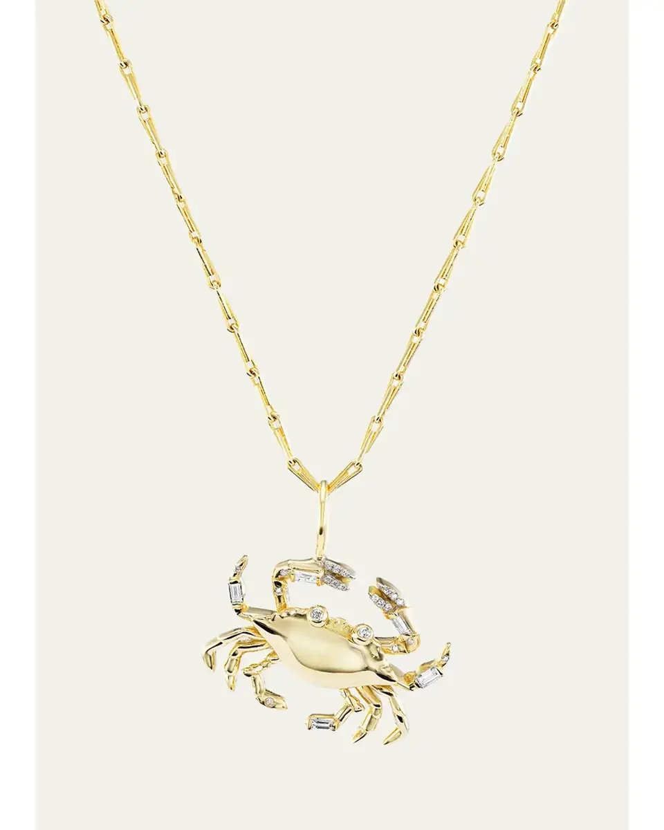 Brent Neale 18K Medium Zodiac Pendant, Cancer | Image 1 Brent Neale 18K Medium Zodiac Pendant, Cancer | Image 1
