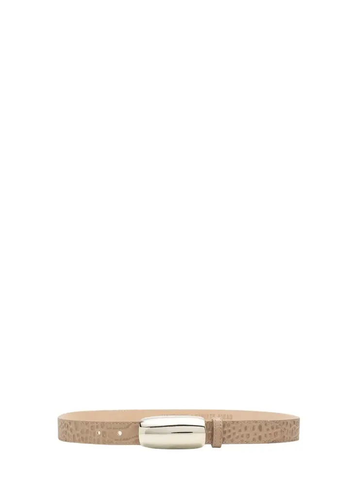 L'Agence x Streets Ahead Marlowe Croc-Embossed Leather Belt