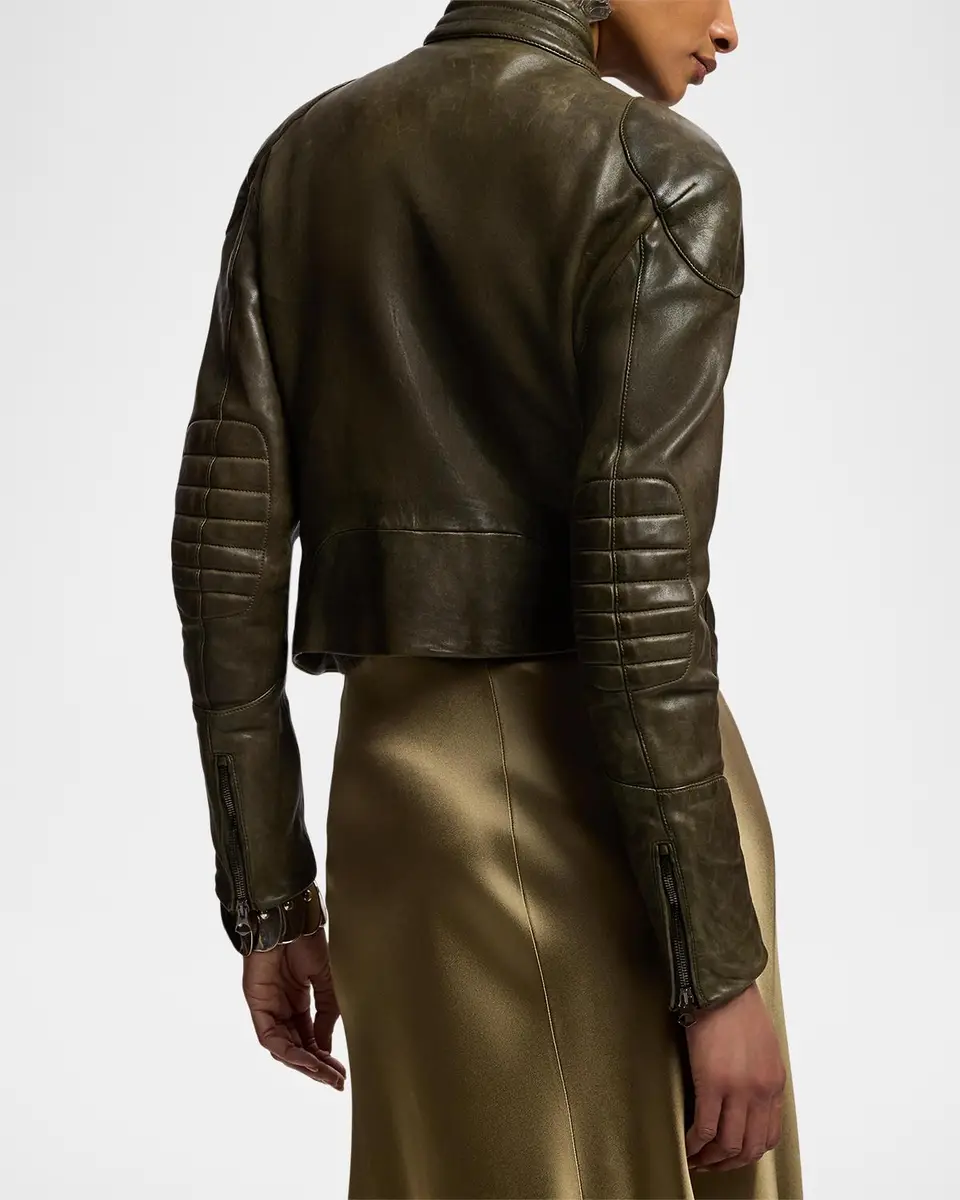Ralph Lauren Collection Orman Lambskin Moto Jacket | Thumbnail 3 Ralph Lauren Collection Orman Lambskin Moto Jacket | Thumbnail 3