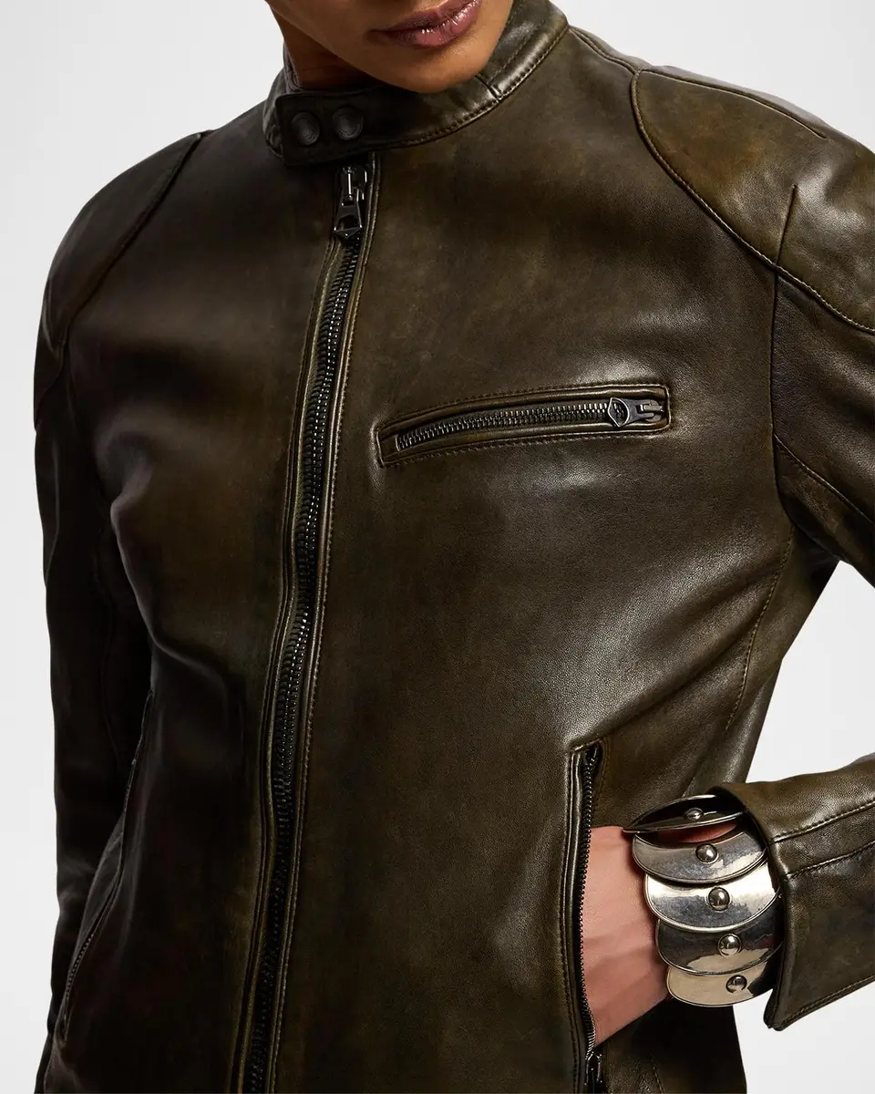 Ralph Lauren Collection Orman Lambskin Moto Jacket | Thumbnail 5 Ralph Lauren Collection Orman Lambskin Moto Jacket | Thumbnail 5
