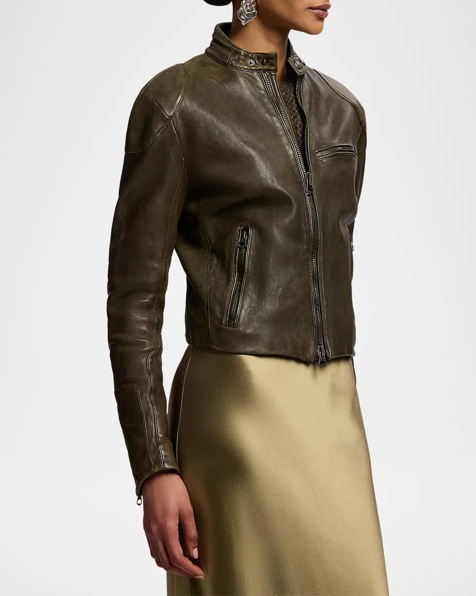 Ralph Lauren Collection Orman Lambskin Moto Jacket | Thumbnail 6 Ralph Lauren Collection Orman Lambskin Moto Jacket | Thumbnail 6