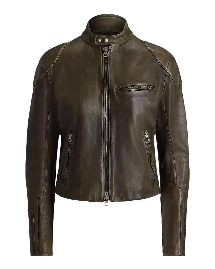 Ralph Lauren Collection Soft Leather Moto Jacket | Image 1 Ralph Lauren Collection Soft Leather Moto Jacket | Image 1