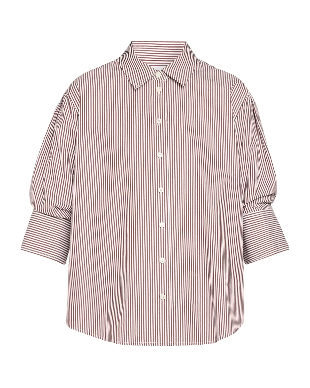Emmy Striped Cotton Puff-Sleeve Shirt Emmy Striped Cotton Puff-Sleeve Shirt